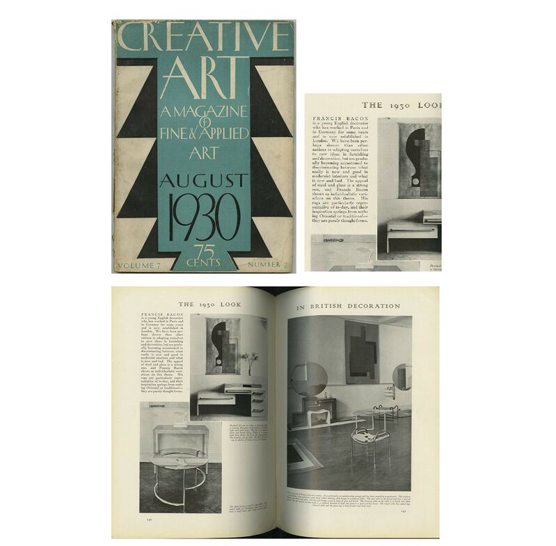 \\“1930年英国装饰风格\\”（文章弗朗西斯·培根——年轻室内设计师），1930年，《创意艺术杂志》（1930年） by Francis Bacon