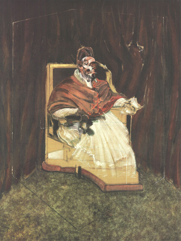 教皇英诺森十二世（无国界）（1995年） by Francis Bacon