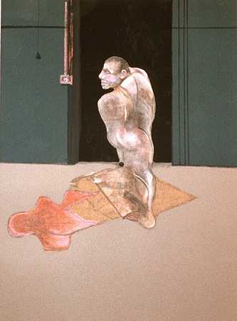 1986年约翰·爱德华兹肖像研究（1987年） by Francis Bacon