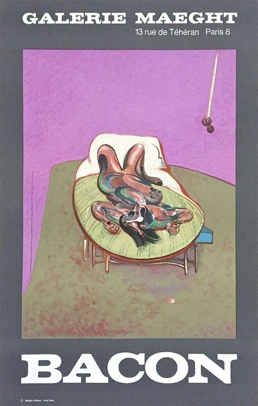 Personnage Couche 1966 Galerie Maeght展览海报（1966） by Francis Bacon