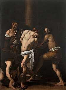 《鞭打基督》（1607） by Michelangelo Merisi da Caravaggio