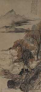 秋水夕阳（约1750年） by Cai Jia