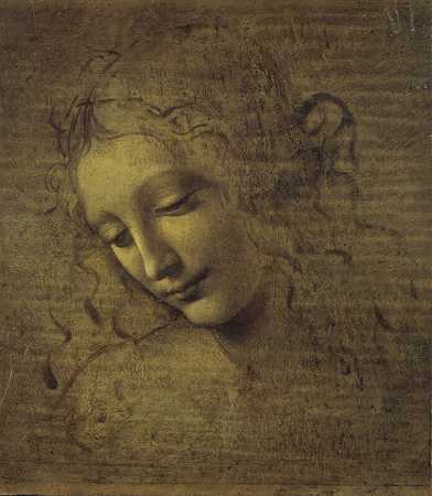 莱昂纳多·达芬奇（Leonardo da Vinci La Scapiliata，女性头像）（约1492年、1501年构思，2021年数字化） by Leonardo da Vinci