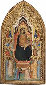 圣母与圣子与天使（13世纪30年代） by Bernardo Daddi