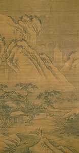 元安在雪地里睡觉（1388-1462） by Dai Jin