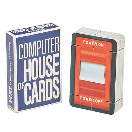 计算机卡屋建筑用带切口的卡片组（1970年） by Ibm, Charles Eames