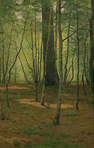 格林森林（约1900年） by Charles Warren Eaton