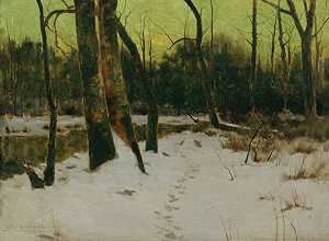 雪滩（1888） by Charles Warren Eaton