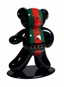 Ours Pop Art Gucci 45cm Co.N°4（2020） by Harouna Andre Guillabert Gacko