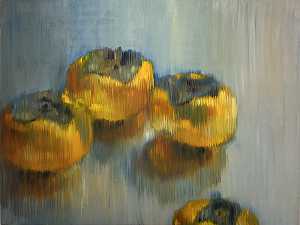 四个柿子（2012） by Jill Hackney