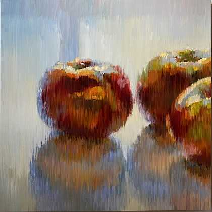 三个苹果（约2015年） by Jill Hackney