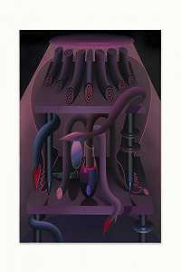 巴别塔，紫色花瓶（2020） by Igor Hosnedl