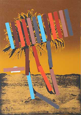 金棕榈（1979） by Menashe Kadishman