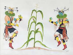 玉米舞者（约20世纪50年代） by Kai-Sa