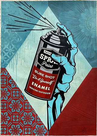 Sure Short Spray Can（2021年） by Shepard Fairey, D*Face, Kai & Sunny