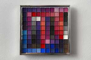 无标题（颜色计算：蓝色、紫色、灰色、红色）（2012年） by Rachel Lachowicz