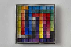 无标题（颜色计算：黄、红、蓝、紫）（2012） by Rachel Lachowicz
