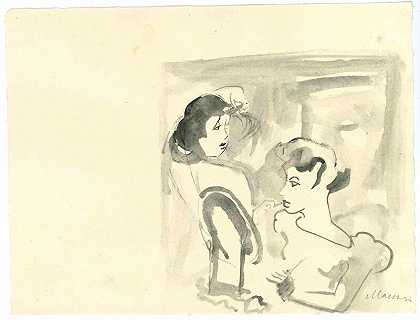 女性（20世纪中期） by Mino Maccari