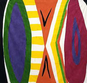 无标题#3（黑色、白色、绿色、紫色、黄色、橙色、品红、棕色）（2003年） by Kim MacConnel