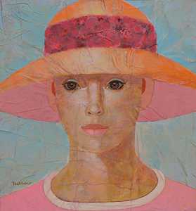 戴着夏帽的女士（2015） by Heinz Rabbow