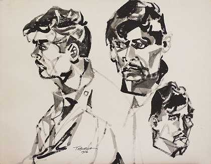 面部轮廓研究（1956） by Romeo Tabuena