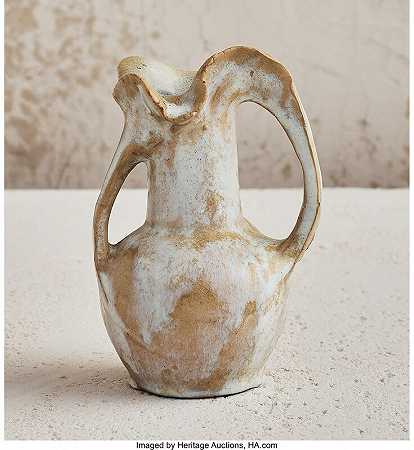 有柄花瓶（约1900年） by Edmond Lachenal