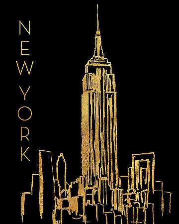 黑色纽约`New York On Black – 4800×6000 px