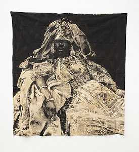 殖民地明信片系列，女式头巾（毛里求斯）（2022年） by Roméo Mivekannin