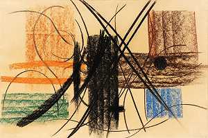 P1948-16（1948） by Hans Hartung