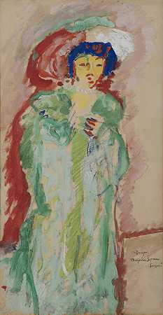 莫杰斯科女高音歌手（1907） by Kees van Dongen