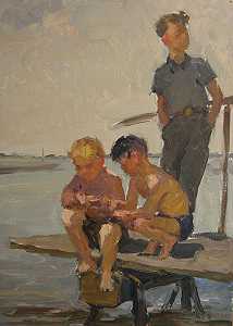 渔业（1958年） by Nadezhda Eliseevna Chernikova