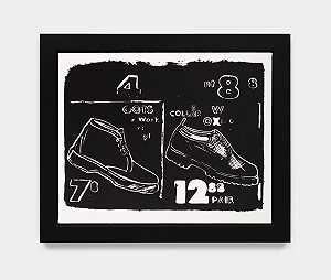 工作靴（负片）（1985-1986） by Andy Warhol