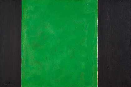 公开编号57：绿色和黑色（1969-1970） by Robert Motherwell