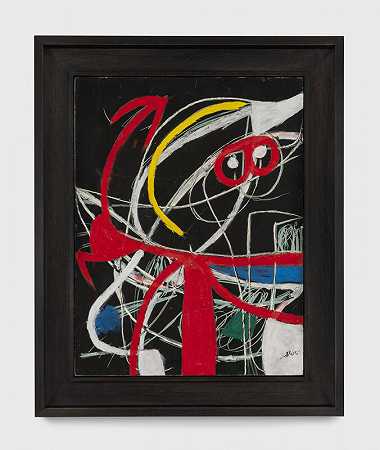 女人，鸟（1976） by Joan Miró