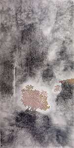 《秋山红树》（2020） by Guan Zhi
