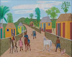 在通往家乐福的路上（1975-1980） by Philomé Obin