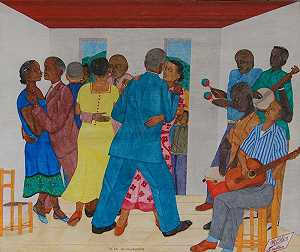 耳语舞会（约1955年） by Philomé Obin