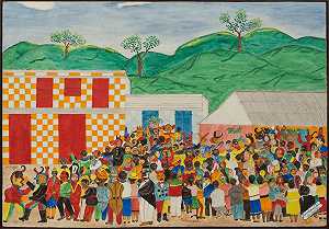 狂欢节（约1956年） by Sénèque Obin