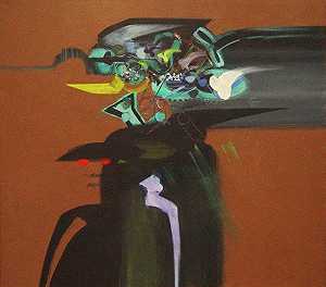 这是《灰烬》（1969） by Alejandro Obregón