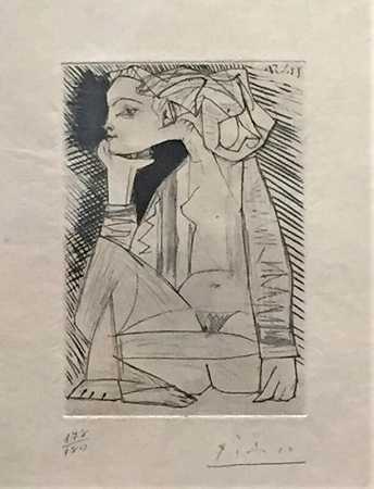 女裁缝：Geneviève Laporte（1951）|出售 by Pablo Picasso