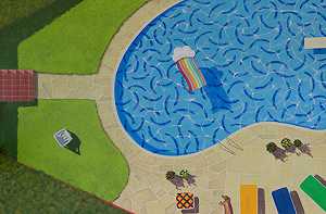 霍克尼游泳池（霍克尼游泳池）（2020） by Esteban Ocampo Giraldo