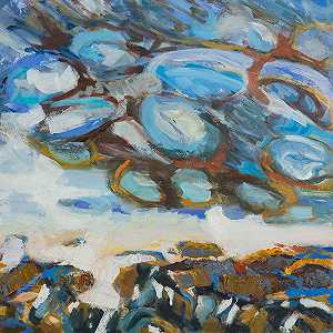 Blue Clouds（2019） by Kathi Packer
