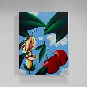 两颗樱桃和一朵百合（2020年） by Anthony Padilla