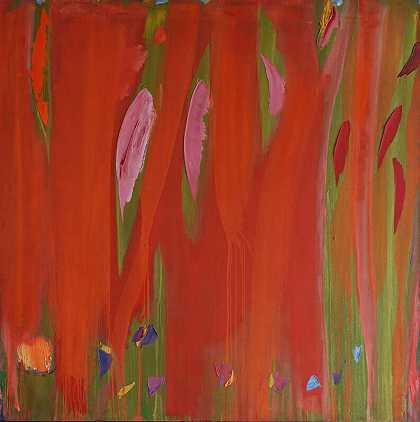 深红色、粉红色和红色斑点（1988-1989） by Olivier Debré