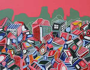 一堆房子（2015） by Bashir Qonqar