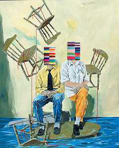 两个男人和他们的干鞋（2021年） by Iqi Qoror
