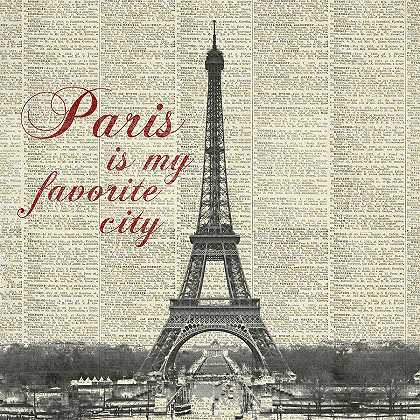 巴黎是我最喜欢的城市` – 4500×4500px