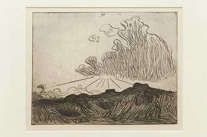 云中的太阳效应（1893年） by Roderic O;Conor