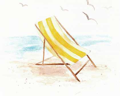海滩生活条纹椅 – 8418×6734px