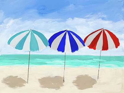 海滩伞三重奏 – 11456×8592px